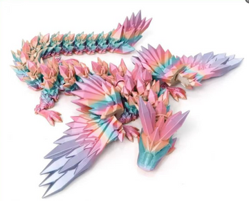 Creating a Crystal Dragon with Gradient PLA Filament: A 3D Printing Adventure