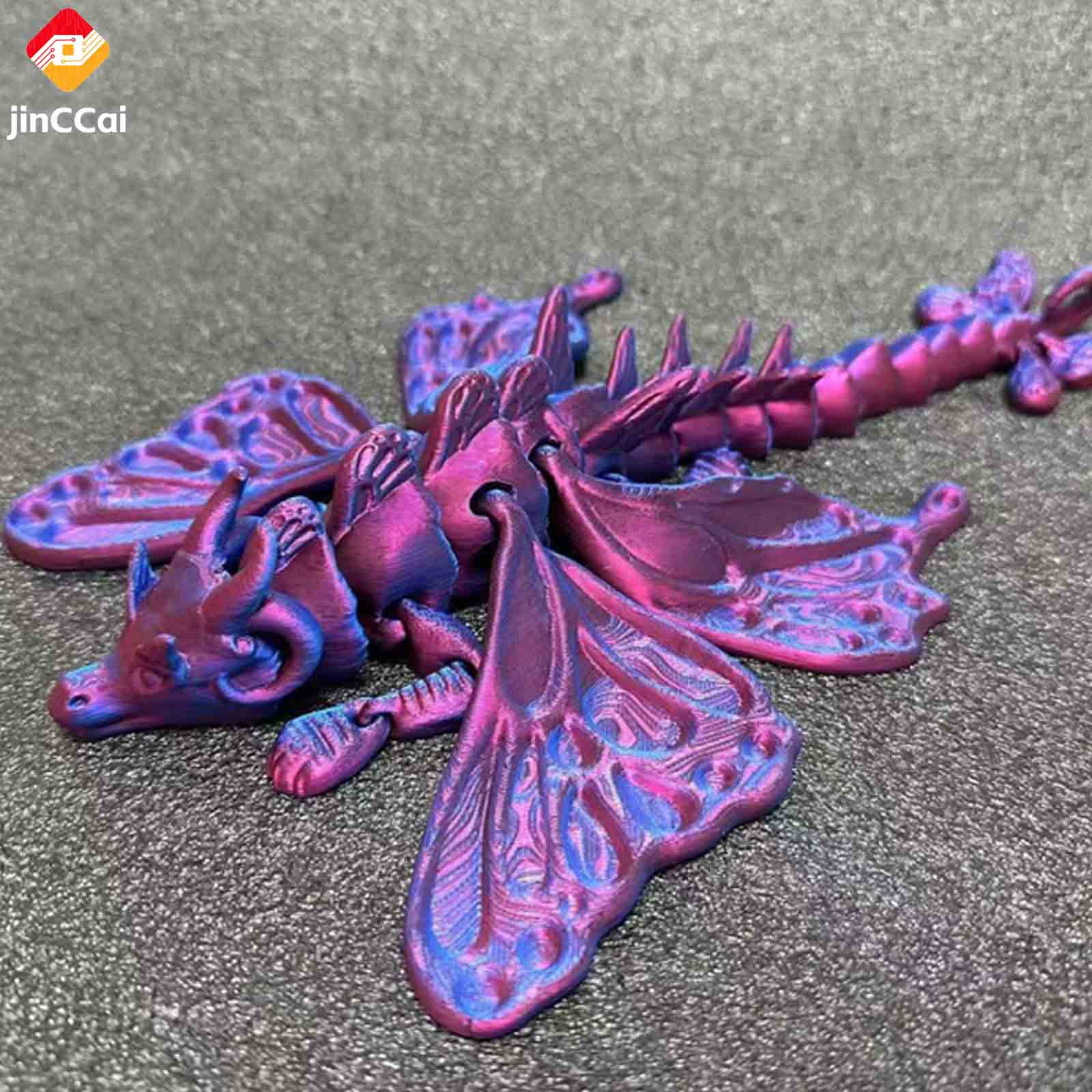 Butterfly Dragon 3D Printed Figurine – Eco-Friendly PLA with Delicate Butterfly Wings and Majestic Dragon Design – Mythical Creature Collectible and Decorative Art Piece