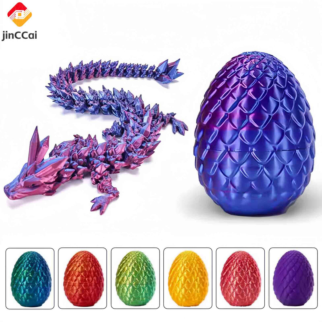 Dragon Egg 3D Printed – Eco-Friendly PLA with Vibrant Colors – Versatile Collectible for Fantasy Creatures – Ideal Gift for Fantasy Enthusiasts