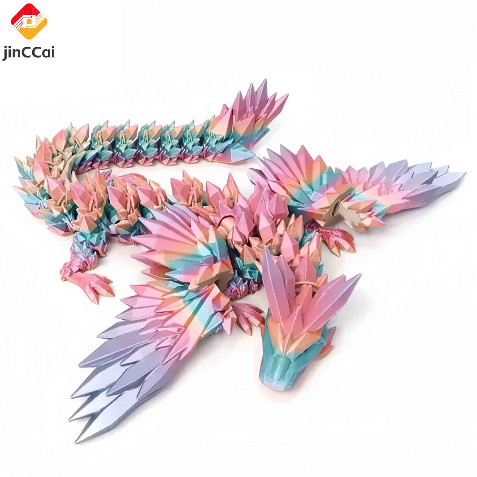 Exquisite 3D-Printed Pterosaur Figurine – Eco-Friendly PLA, Dynamic Wingspan, Multicolor Gradient Design – Unique Nature-Inspired Decor Piece